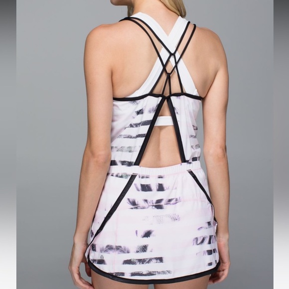 Lululemon Sweaty Or Not Runsie Dress Sunset Stripe Blush Quartz Multi 10 - Picture 6 of 6